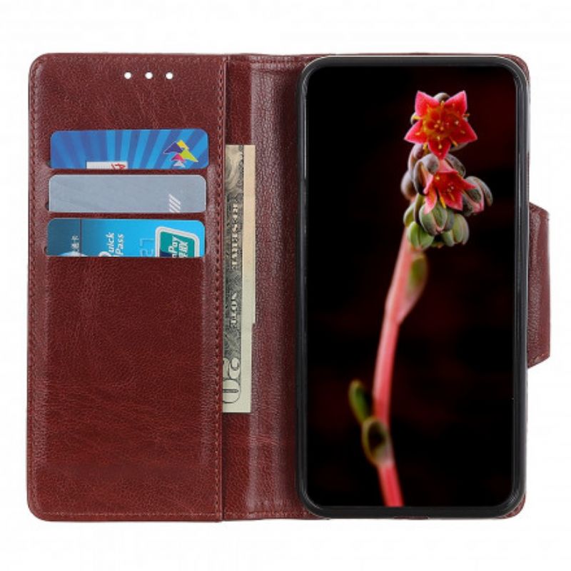 Lederhüllen Für Xiaomi Mi 11t / 11t Pro Eleganter Verschluss Aus Mattem Kunstleder