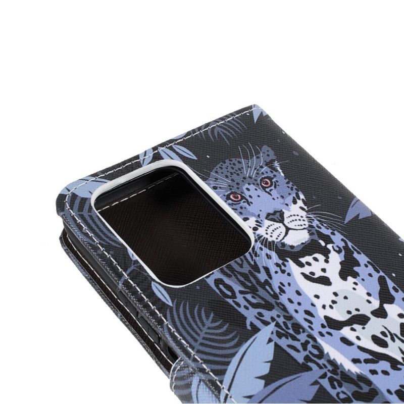 Lederhüllen Für Xiaomi Mi 11t / 11t Pro Leoparden-riemchen