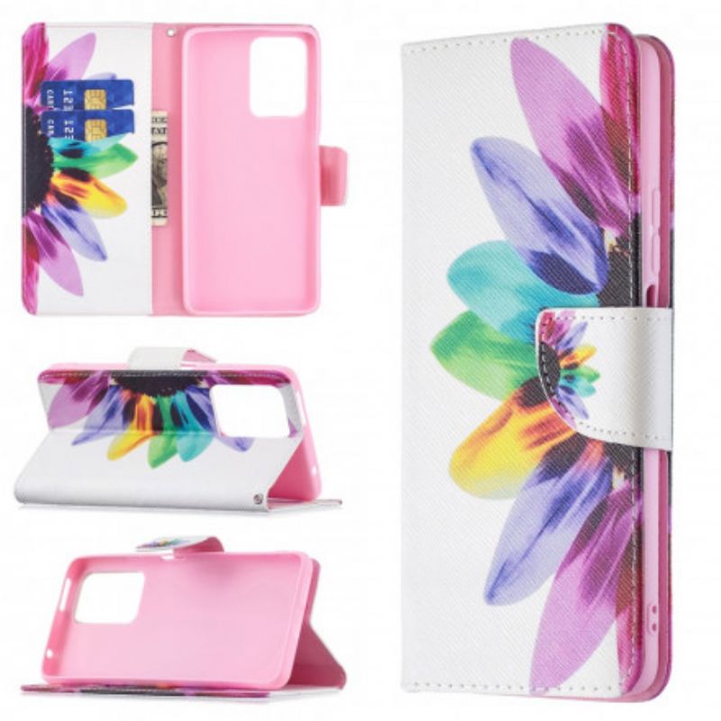 Lederhüllen Xiaomi Mi 11t / 11t Pro Blumenaquarell