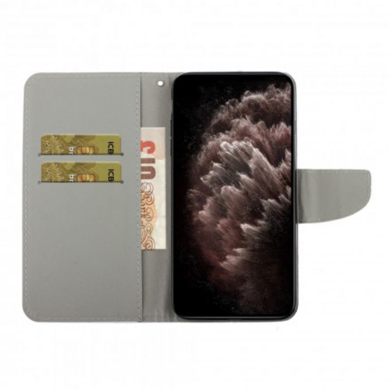 Lederhüllen Xiaomi Mi 11t / 11t Pro Handyhülle Königliche Freiheitsblumen