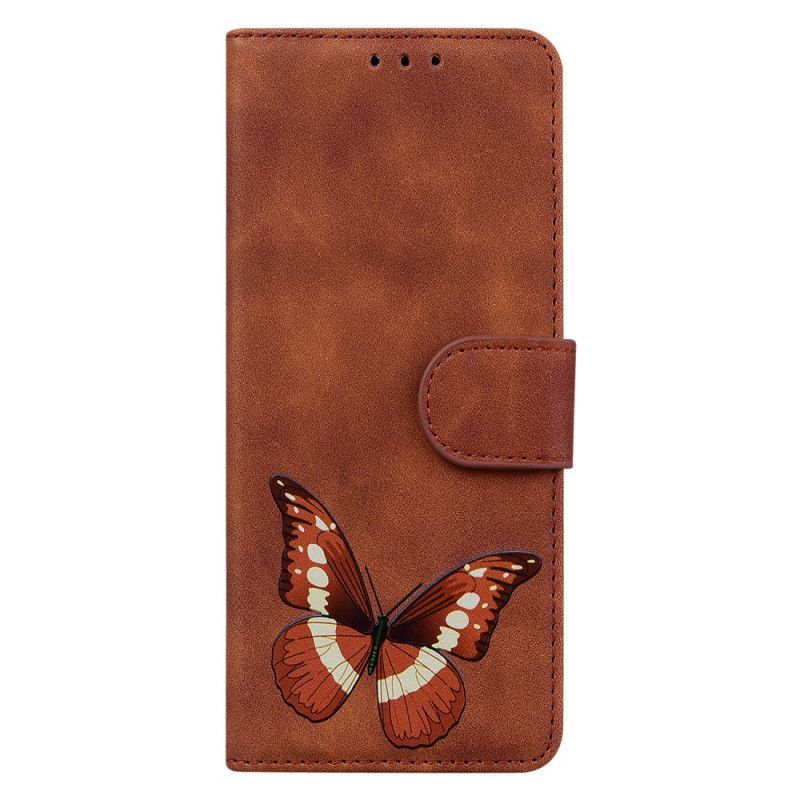 Lederhüllen Xiaomi Mi 11t / 11t Pro Hautberührter Schmetterling