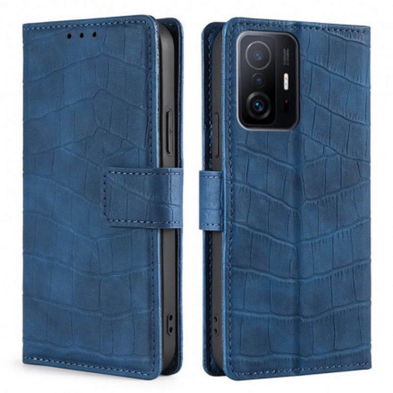 Lederhüllen Xiaomi Mi 11t / 11t Pro Hautberührtes Krokodil