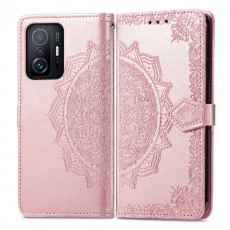 Lederhüllen Xiaomi Mi 11t / 11t Pro Mandala Mittelalter