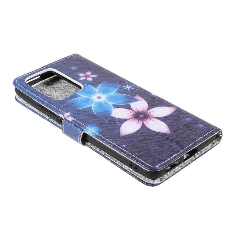 Lederhüllen Xiaomi Mi 11t / 11t Pro Mondblumen Mit Riemen