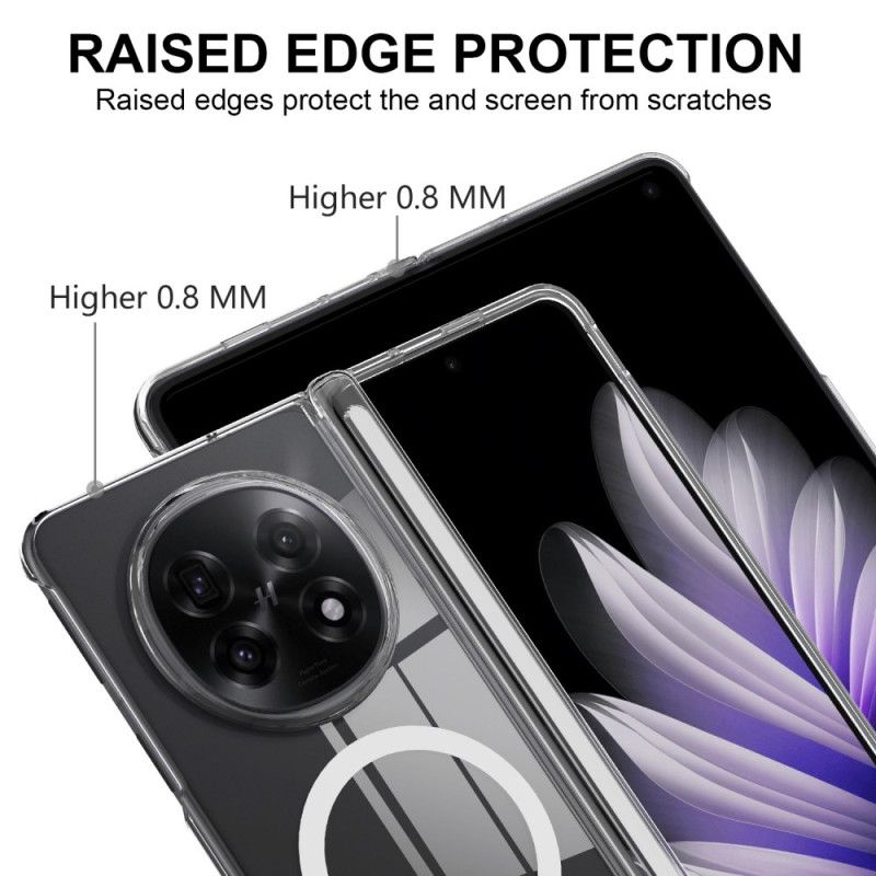 Hülle Für Oppo Find N5 Magnetisch Transparent