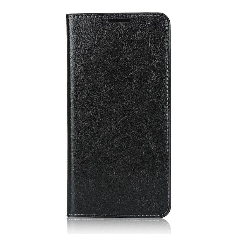 Flip Case Xiaomi Mi Note 10 / 10 Pro Schwarz Echtes Leder