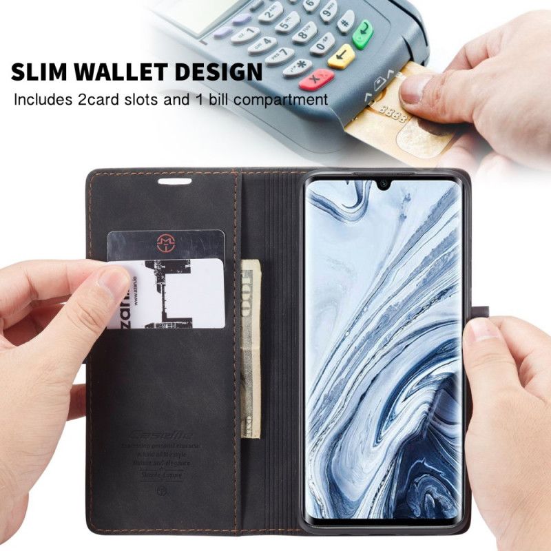 Flip Case Xiaomi Mi Note 10 / 10 Pro Schwarz Ledertasche