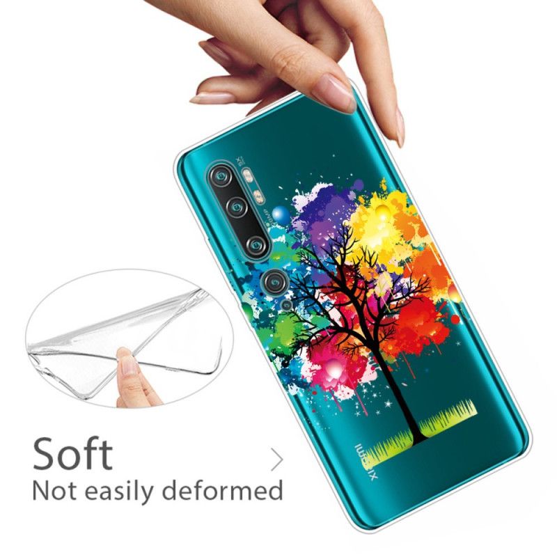 Hülle Xiaomi Mi Note 10 / 10 Pro Handyhülle Transparenter Aquarellbaum