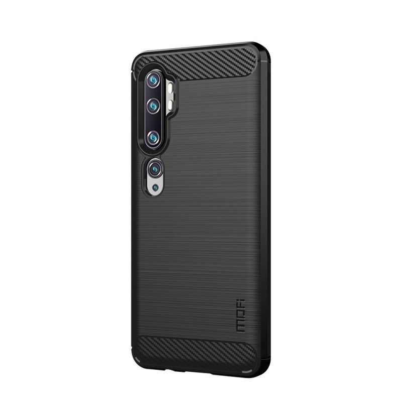 Hülle Xiaomi Mi Note 10 / 10 Pro Schwarz Gebürstete Mofi-Kohlefaser