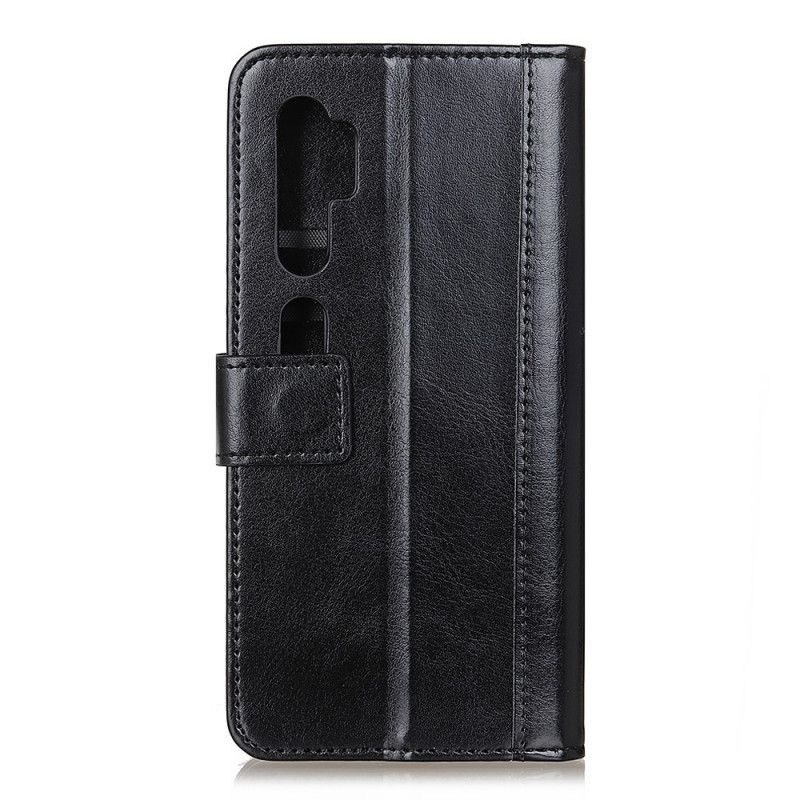 Lederhüllen Xiaomi Mi Note 10 / 10 Pro Schwarz Antiker Ledereffekt