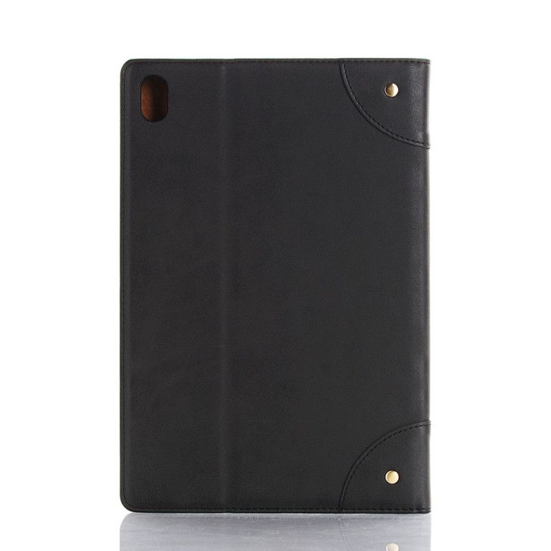 Case Für Huawei MediaPad M6 10.8'' Schwarz Vintage Kunstledernieten