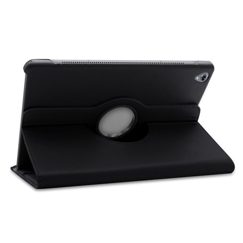 Lederhüllen Huawei MediaPad M6 10.8'' Schwarz 360 ° Drehbares Litschi-Kunstleder