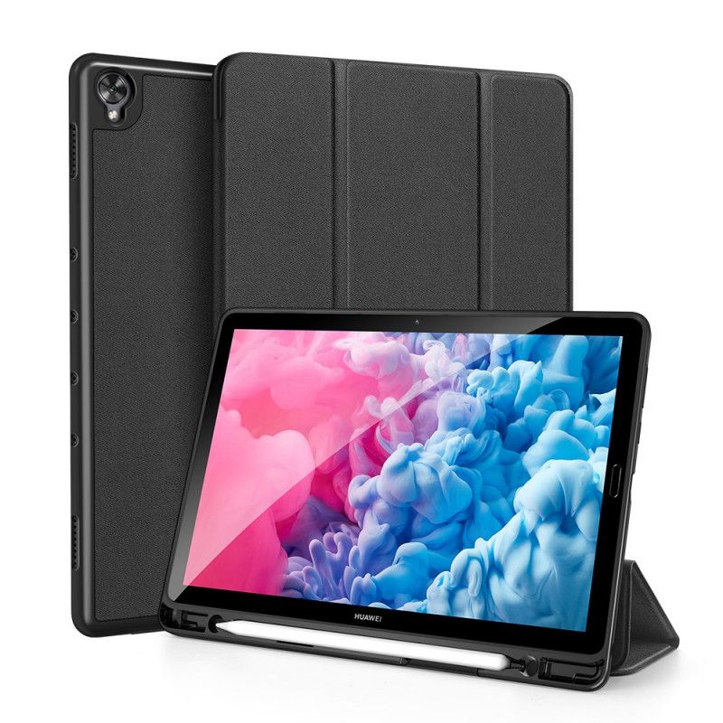 Smart Case Huawei MediaPad M6 10.8'' Schwarz Domo Serie Dux-Ducis