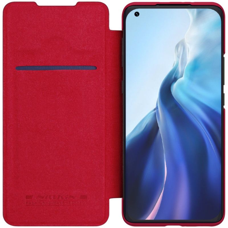 Flip Case Für Xiaomi Mi 11 Schwarz Nillkin-Qin-Serie