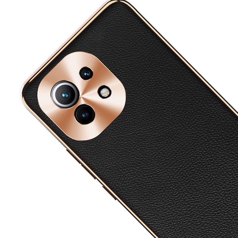 Hülle Xiaomi Mi 11 Schwarz Fotomodul Zum Schutz Von Echtem Leder