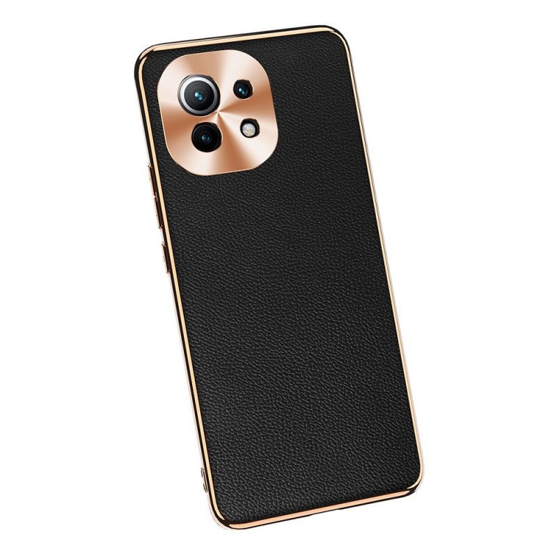 Hülle Xiaomi Mi 11 Schwarz Fotomodul Zum Schutz Von Echtem Leder