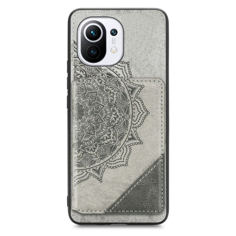 Hülle Xiaomi Mi 11 Schwarz Multifunktionales Mandala-Design