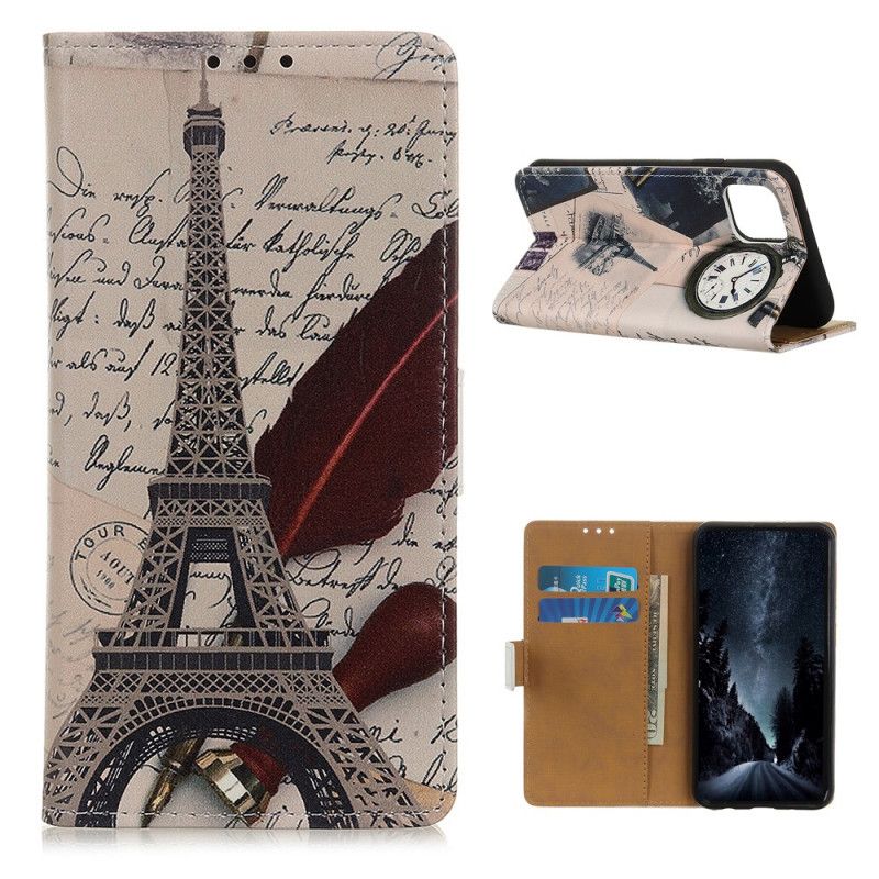 Lederhüllen Für Xiaomi Mi 11 Eiffelturm Des Dichters