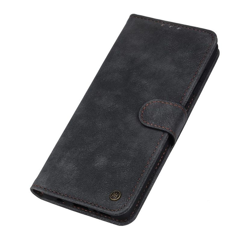 Lederhüllen Für Xiaomi Mi 11 Schwarz Vintage Lederstil