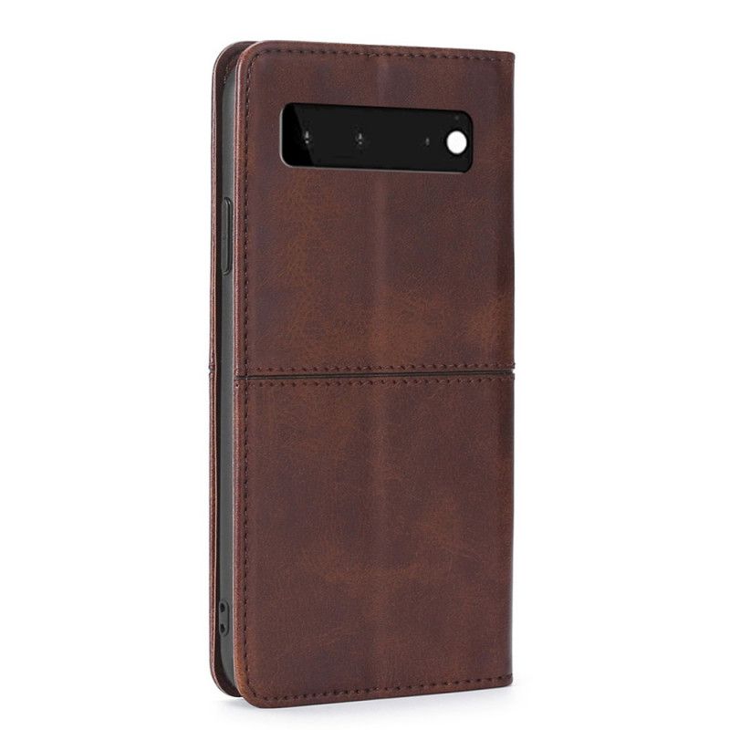 Flip Case Google Pixel 6 Handyhülle Stil Leder Couture