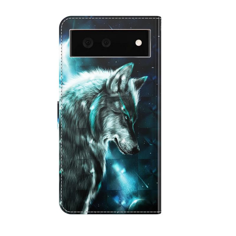 Lederhüllen Für Google Pixel 6 Majestätischer Wolf