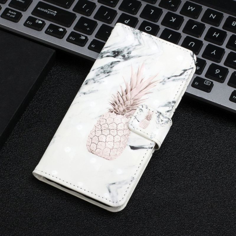 Lederhüllen Google Pixel 6 Handyhülle Lichtpunkt Ananas