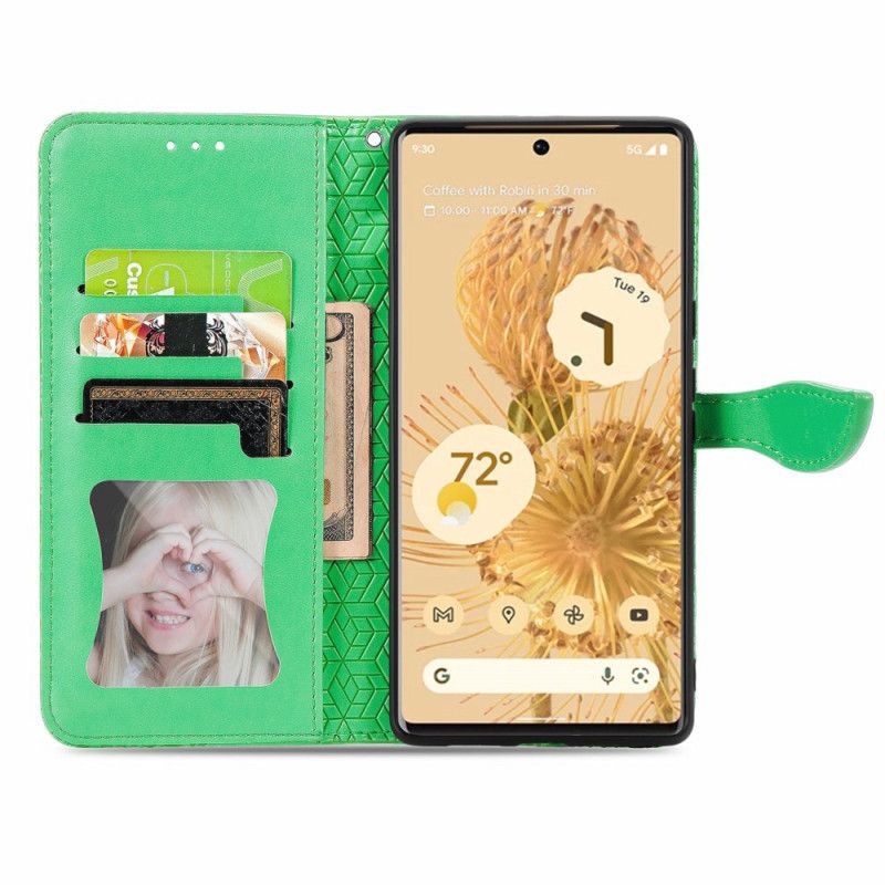 Lederhüllen Google Pixel 6 Handyhülle Stammesblätter