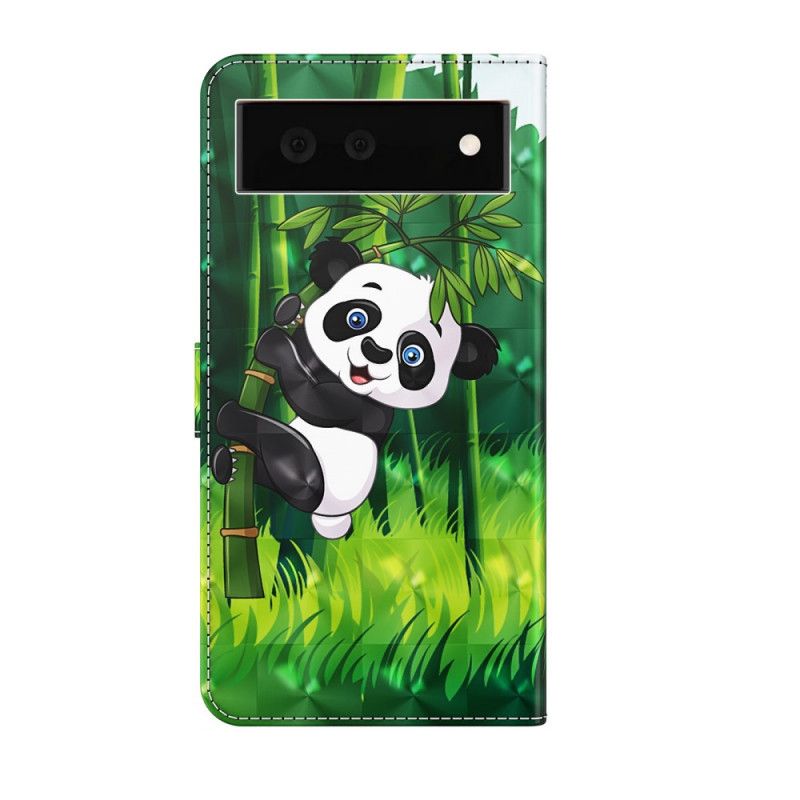 Lederhüllen Google Pixel 6 Panda Und Bambus