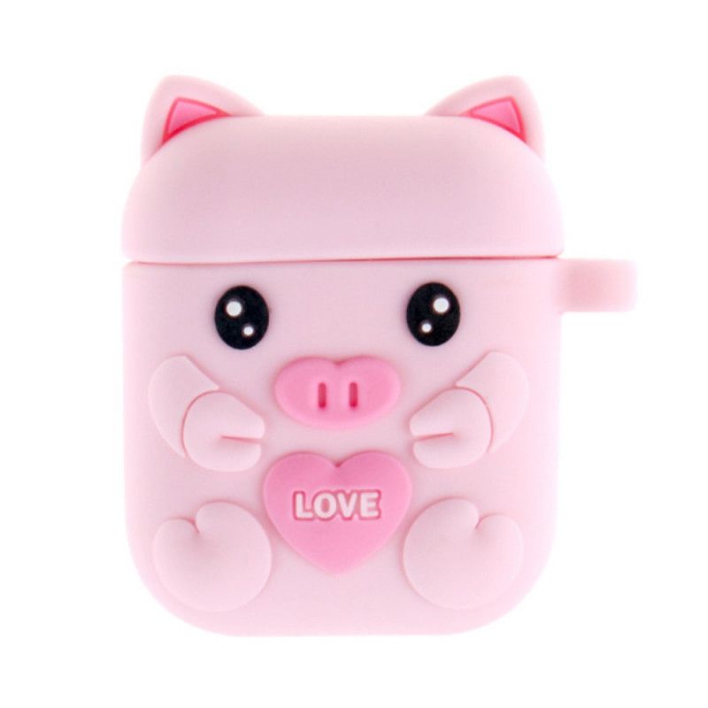 Hülle AirPods Grau Silikonschweinspaß