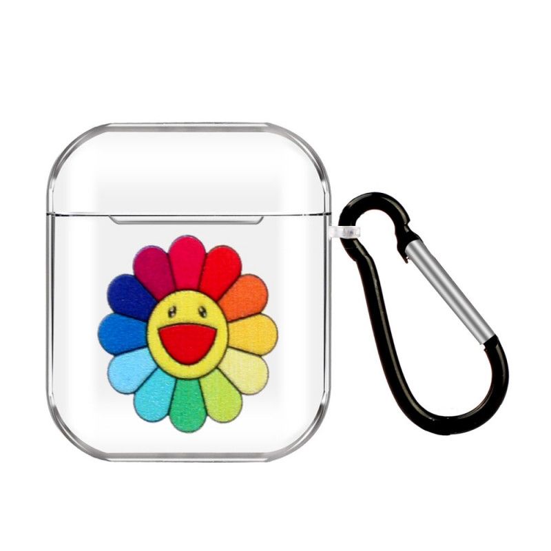 Hülle AirPods Regenbogenblumenserie Silikon