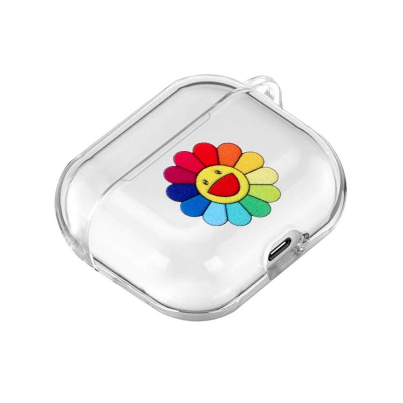 Hülle AirPods Regenbogenblumenserie Silikon