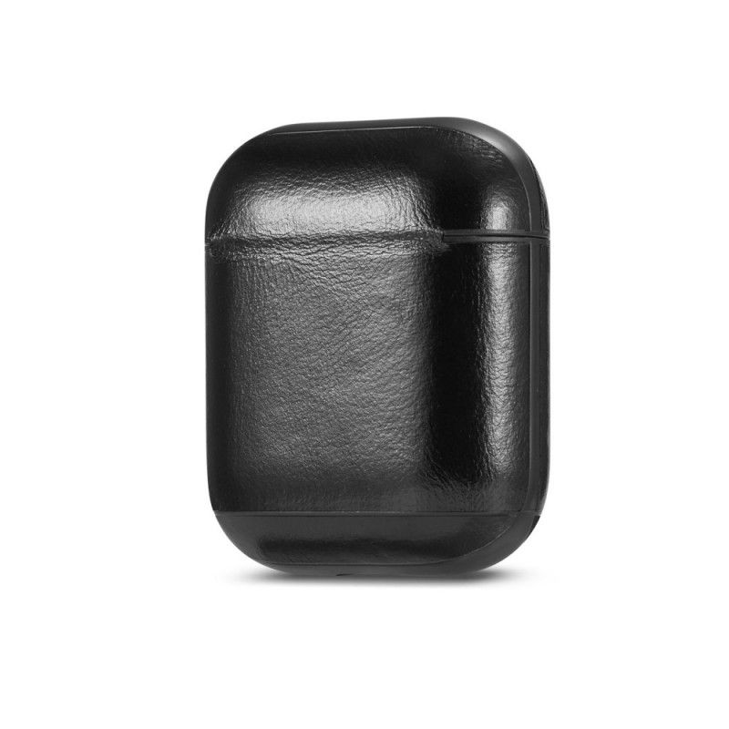 Hülle AirPods Schwarz Echtes Leder