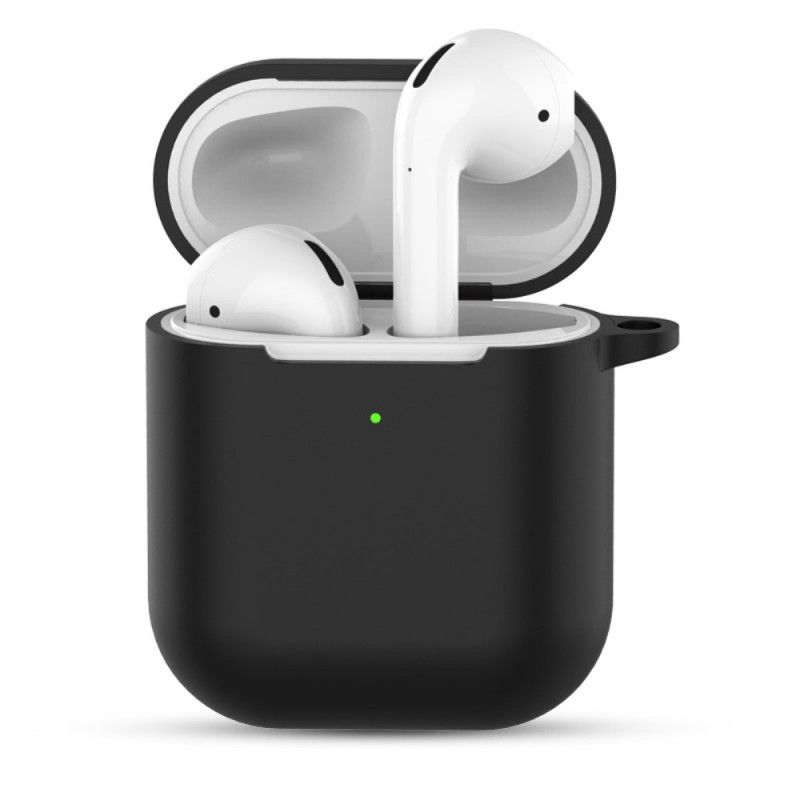 Hülle AirPods Schwarz Handyhülle Silikon Mit Schlüsselring