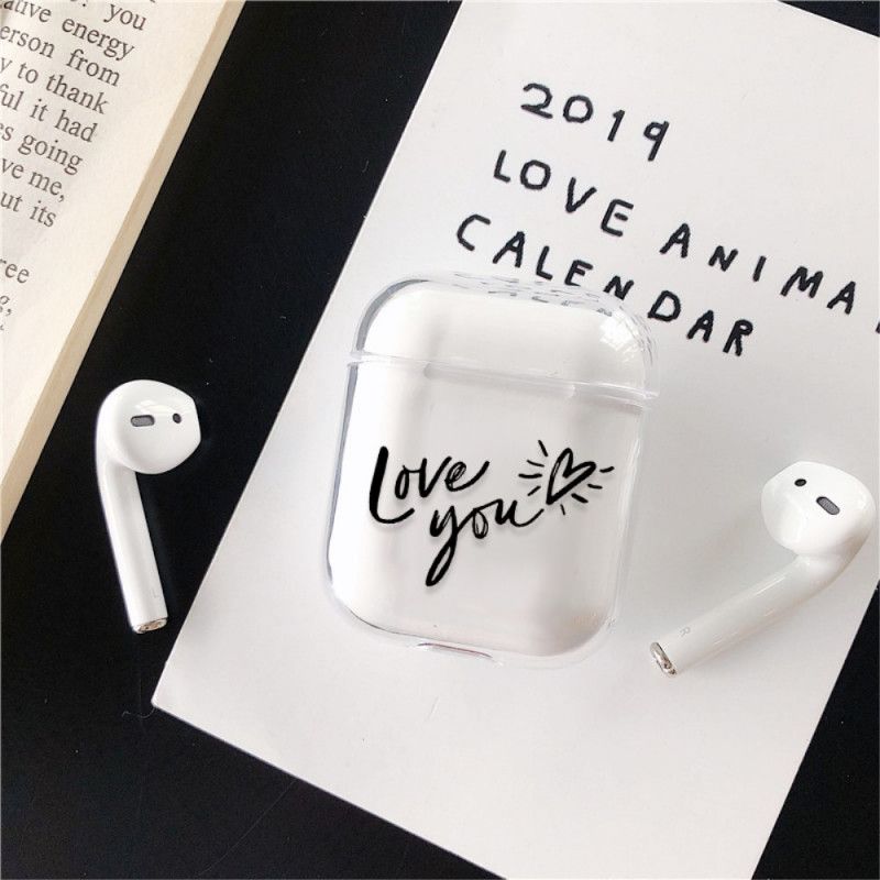 Hülle AirPods Schwarz Liebe