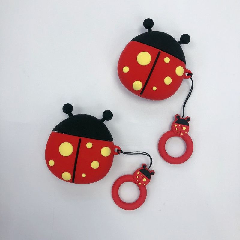 Hülle Für AirPods Marienkäfer Mit Ring