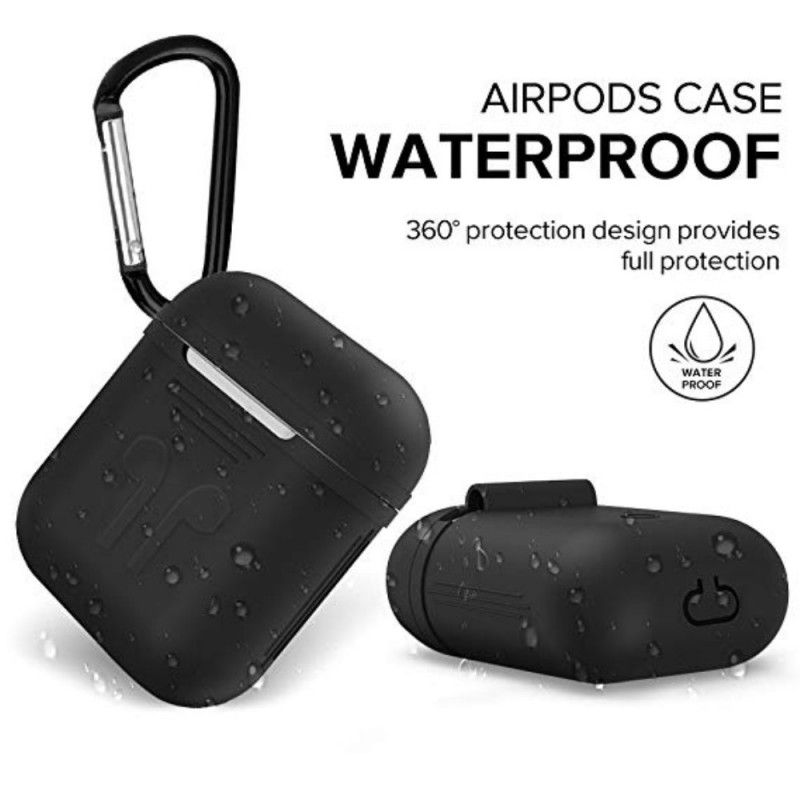 Hülle Für AirPods Schwarz Design Silikon