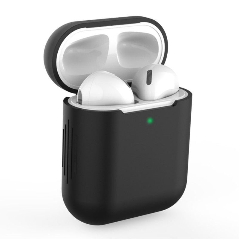 Hülle Für AirPods Schwarz Klassisches Silikon