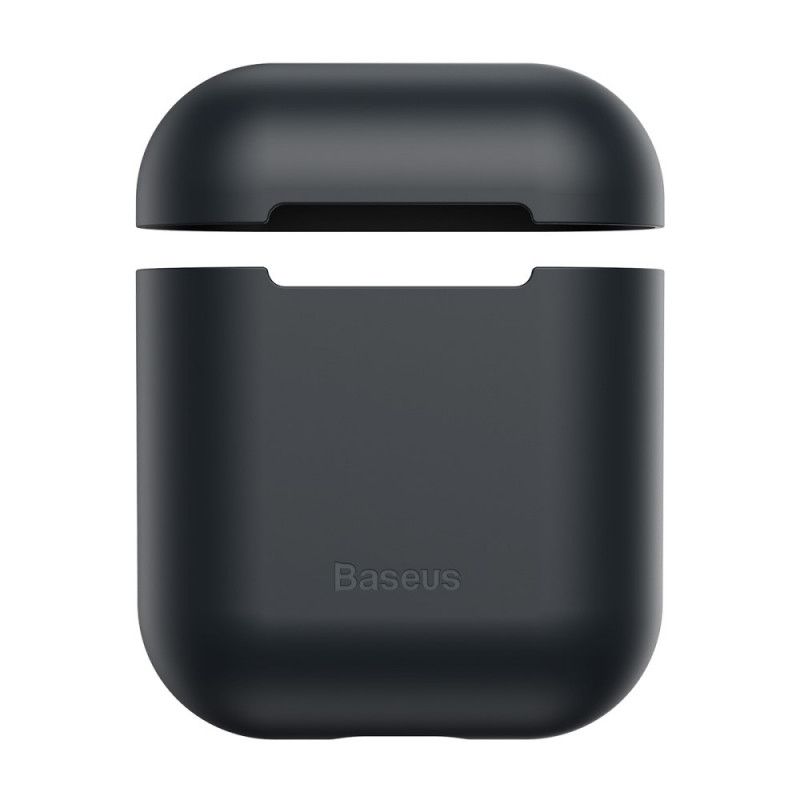 Hülle Für AirPods Schwarz Silikonbasis