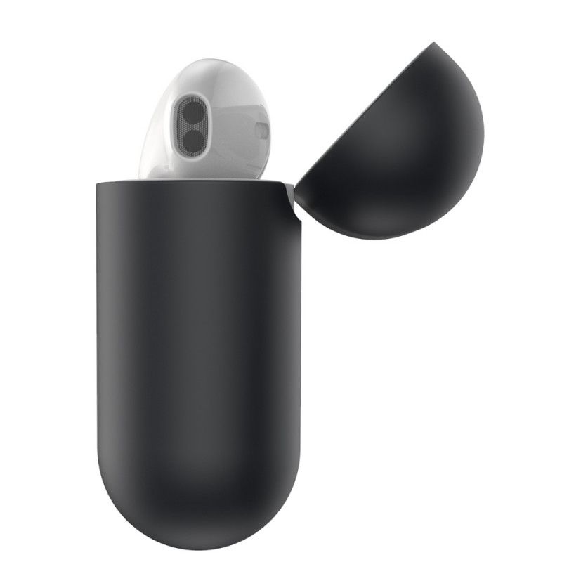 Hülle Für AirPods Schwarz Silikonbasis