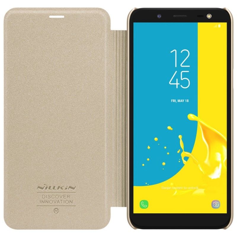 Flip Case Für Samsung Galaxy J6 Schwarz Nillkin