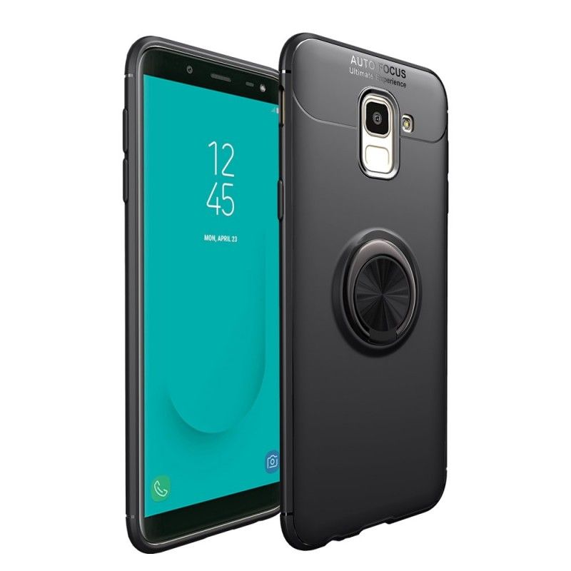 Hülle Samsung Galaxy J6 Schwarz Drehring