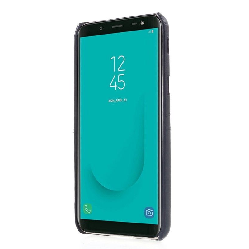 Hülle Samsung Galaxy J6 Schwarz Karteninhaber