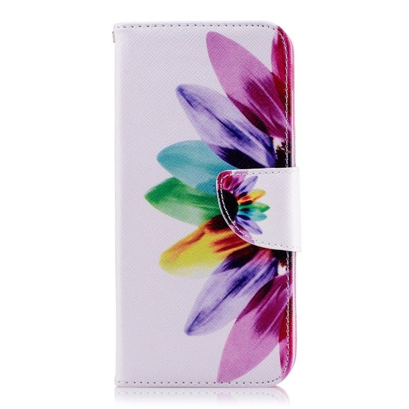 Lederhüllen Samsung Galaxy J6 Aquarellblume