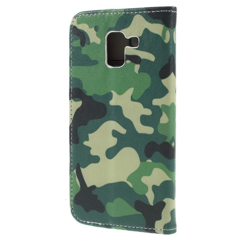 Lederhüllen Samsung Galaxy J6 Militärische Tarnung