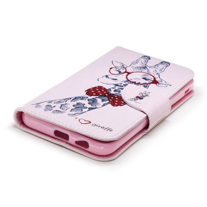 Lederhüllen Samsung Galaxy J6 Nerd-Giraffe