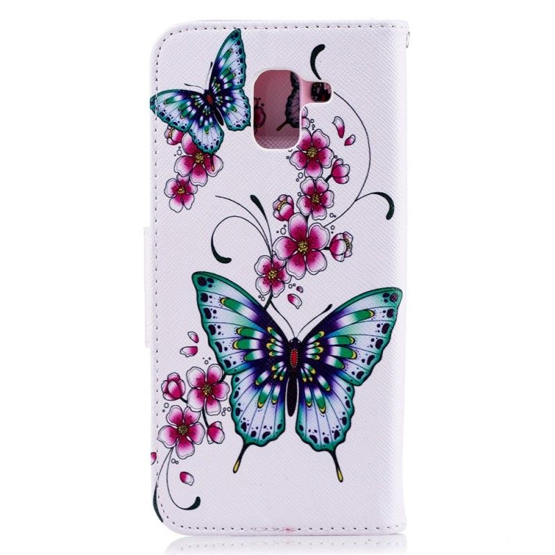Lederhüllen Samsung Galaxy J6 Wundervolle Schmetterlinge