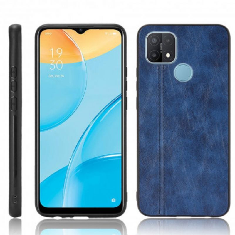 Hülle Für Oppo A15 Couture-leder-effekt