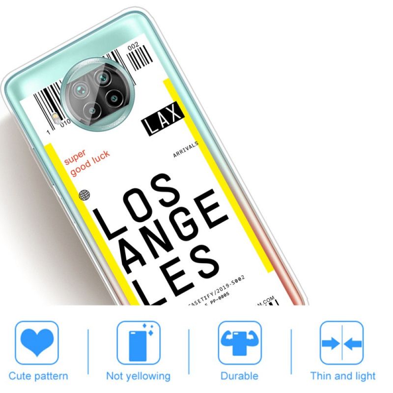 Hülle Für Xiaomi Mi 10T Lite 5G / Redmi Note 9 Pro 5Gt Lite Bordkarte Nach Los Angeles