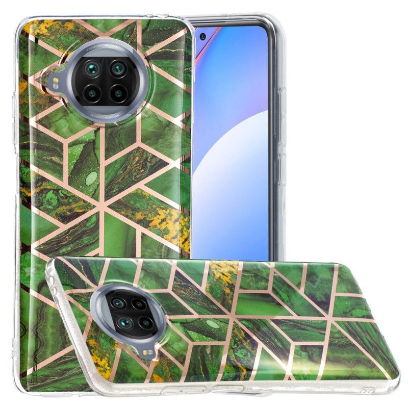 Hülle Für Xiaomi Mi 10T Lite 5G / Redmi Note 9 Pro 5G Schwarz Geometrie Marmor