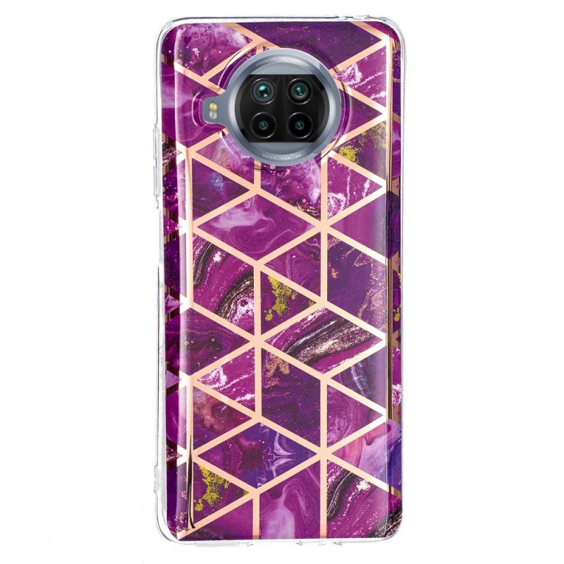 Hülle Für Xiaomi Mi 10T Lite 5G / Redmi Note 9 Pro 5G Schwarz Geometrie Marmor
